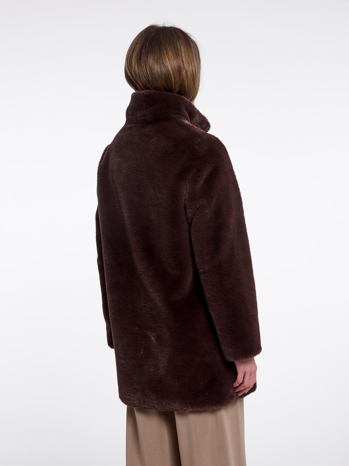 Fake Fur Jacke Nonna Coffee Roast