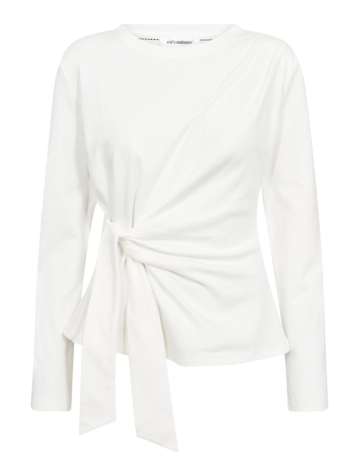 OrianeCC Pleat Tie Tee White