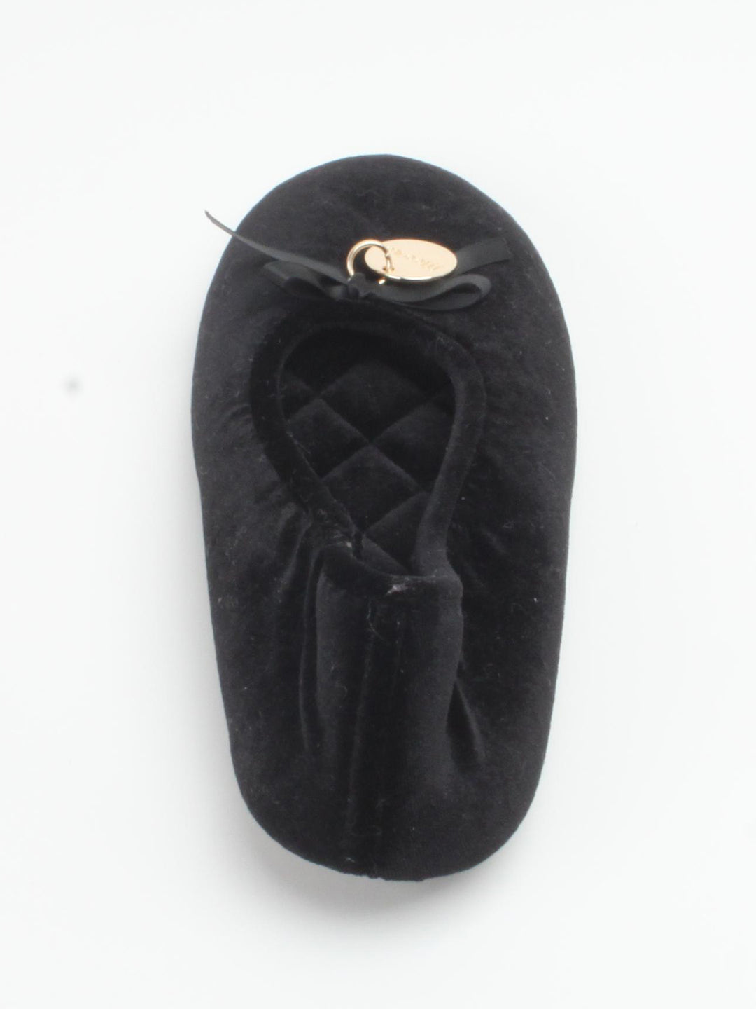 Ballerina Slipper Plüsch Schwarz