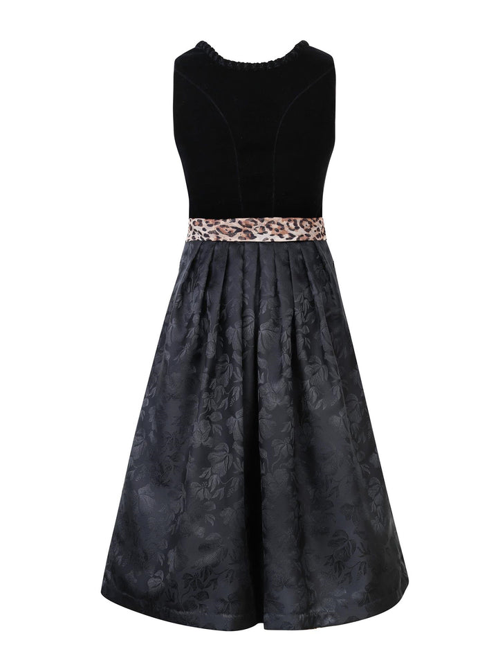 Dirndl Rabenstein Kombi Schwarz/Leo 65cm