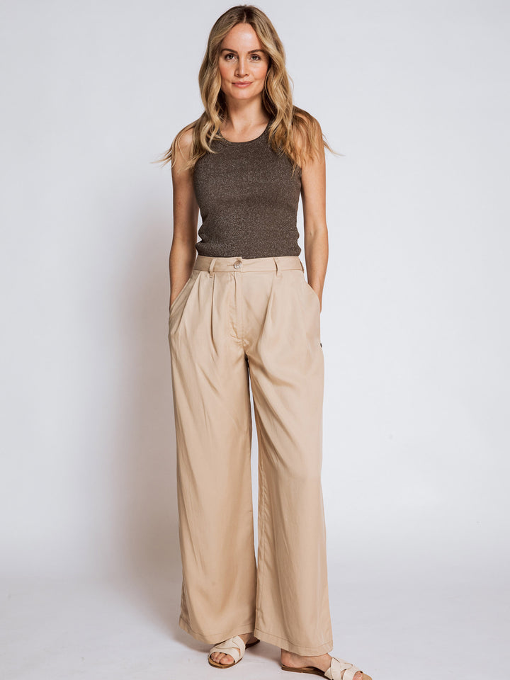 Stoffhose Rulan Beige