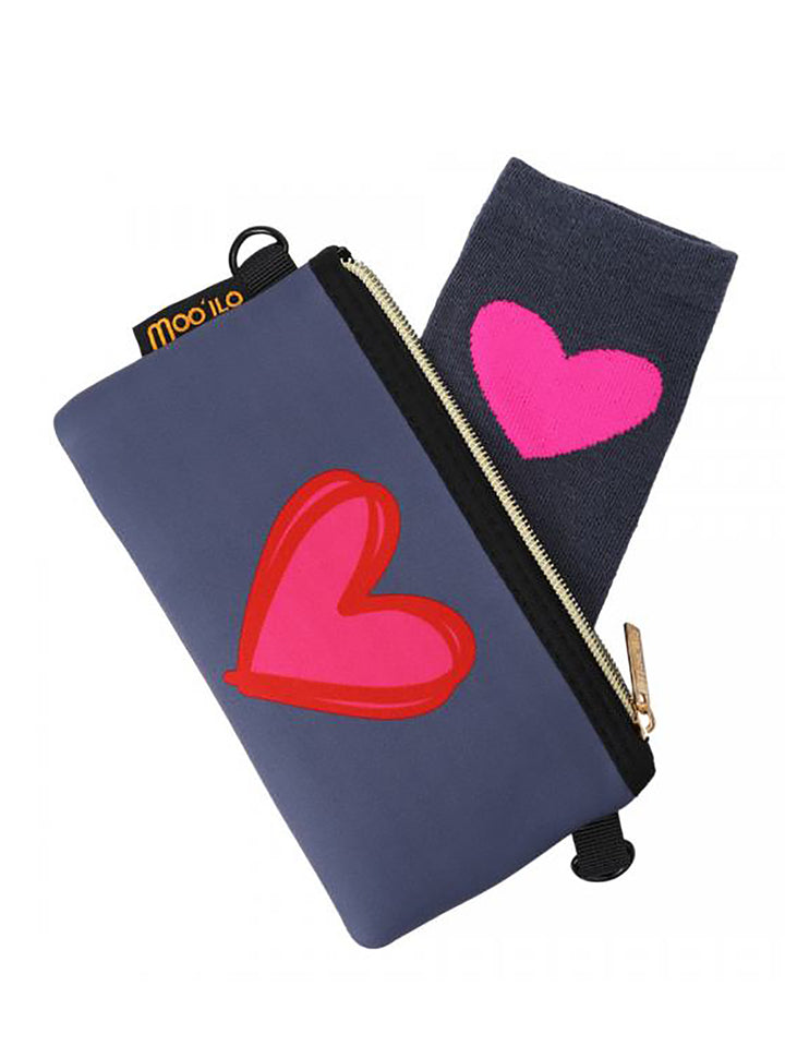 Socken Lieblingsmensch mit Clutch
