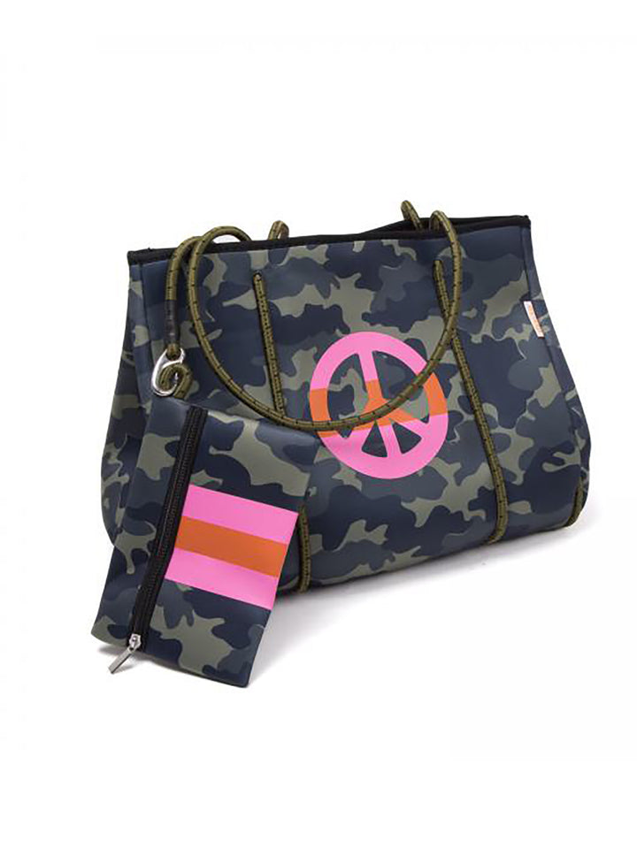 Neoprentasche Camoflage Peace