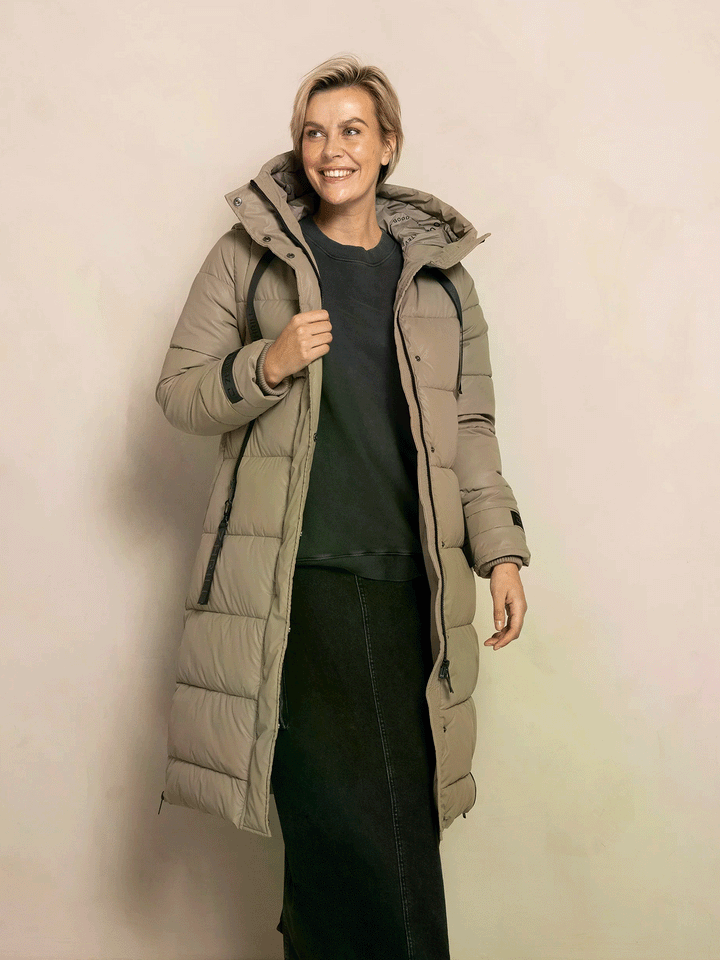Steppmantel/Weste ISI MAX New Taupe