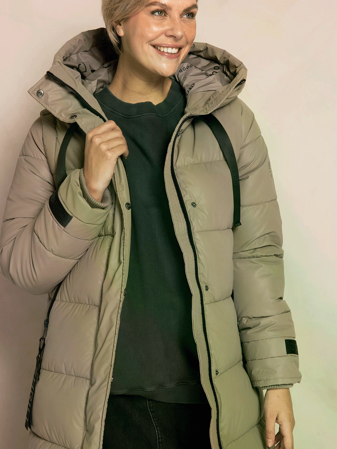 Steppmantel/Weste ISI MAX New Taupe