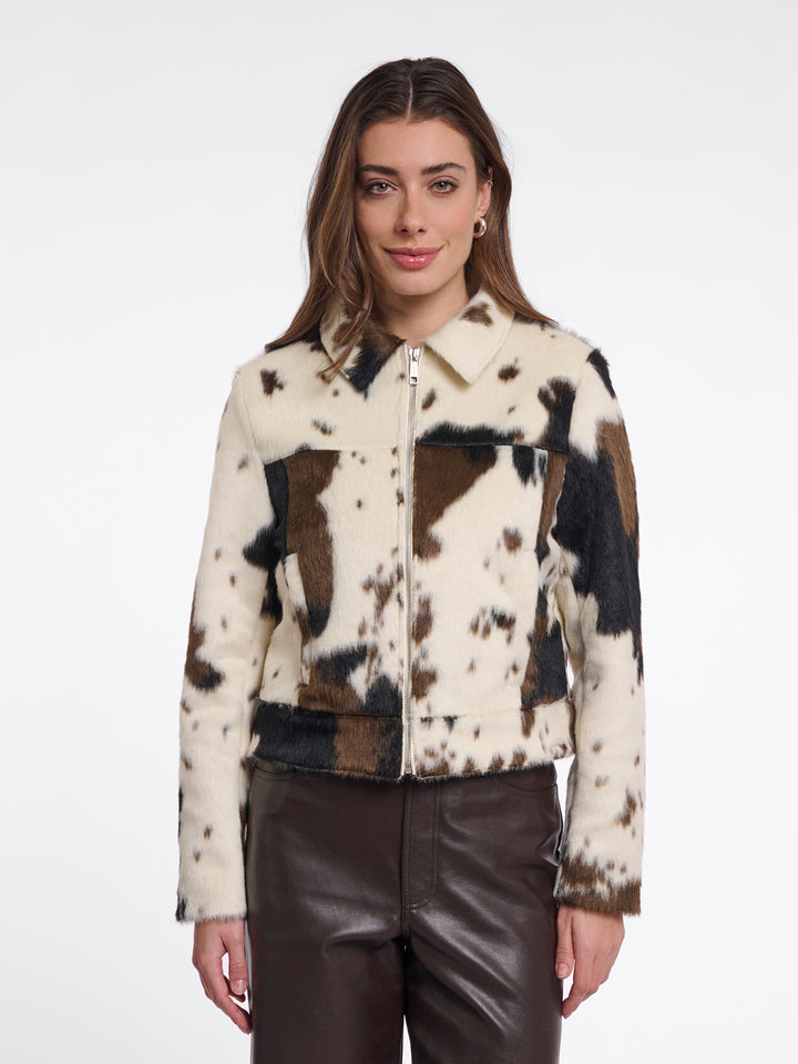 Fake Fur Jacke Touka Cow