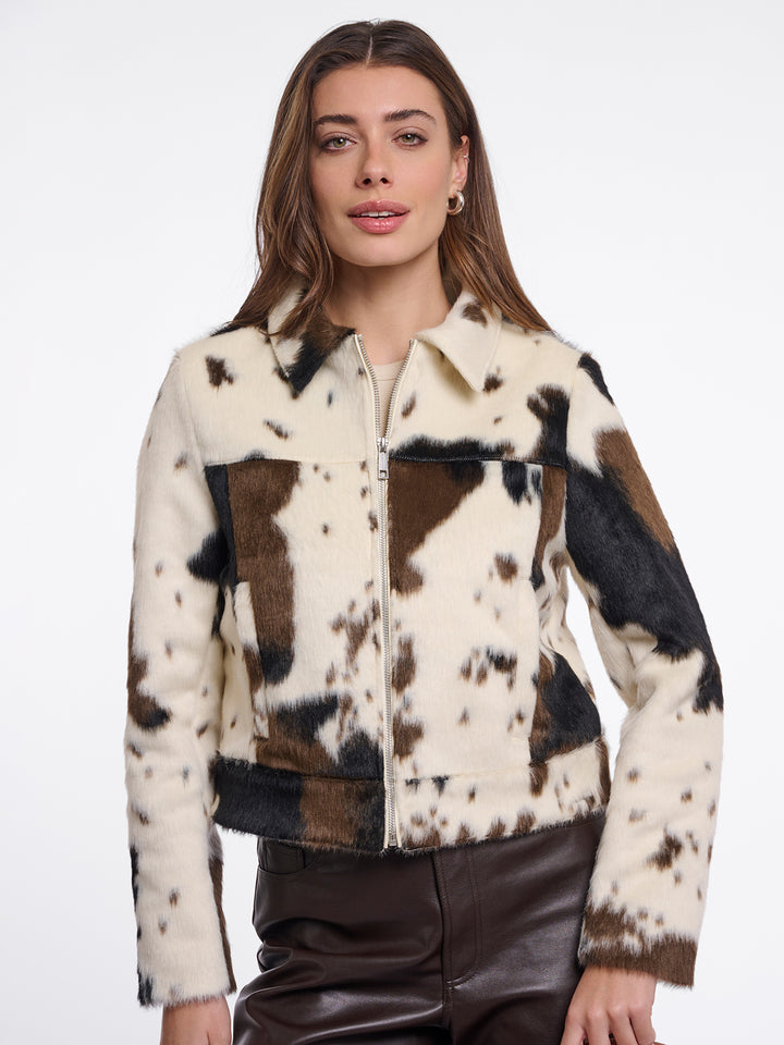Fake Fur Jacke Touka Cow