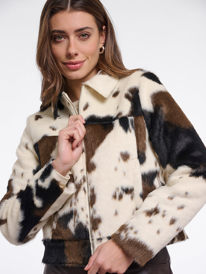 Fake Fur Jacke Touka Cow