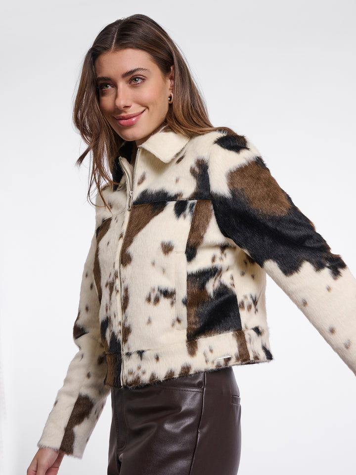 Fake Fur Jacke Touka Cow