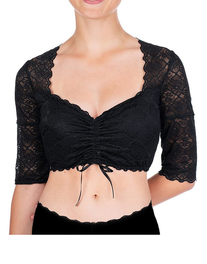 Dirndlbluse Wollbach Schwarz