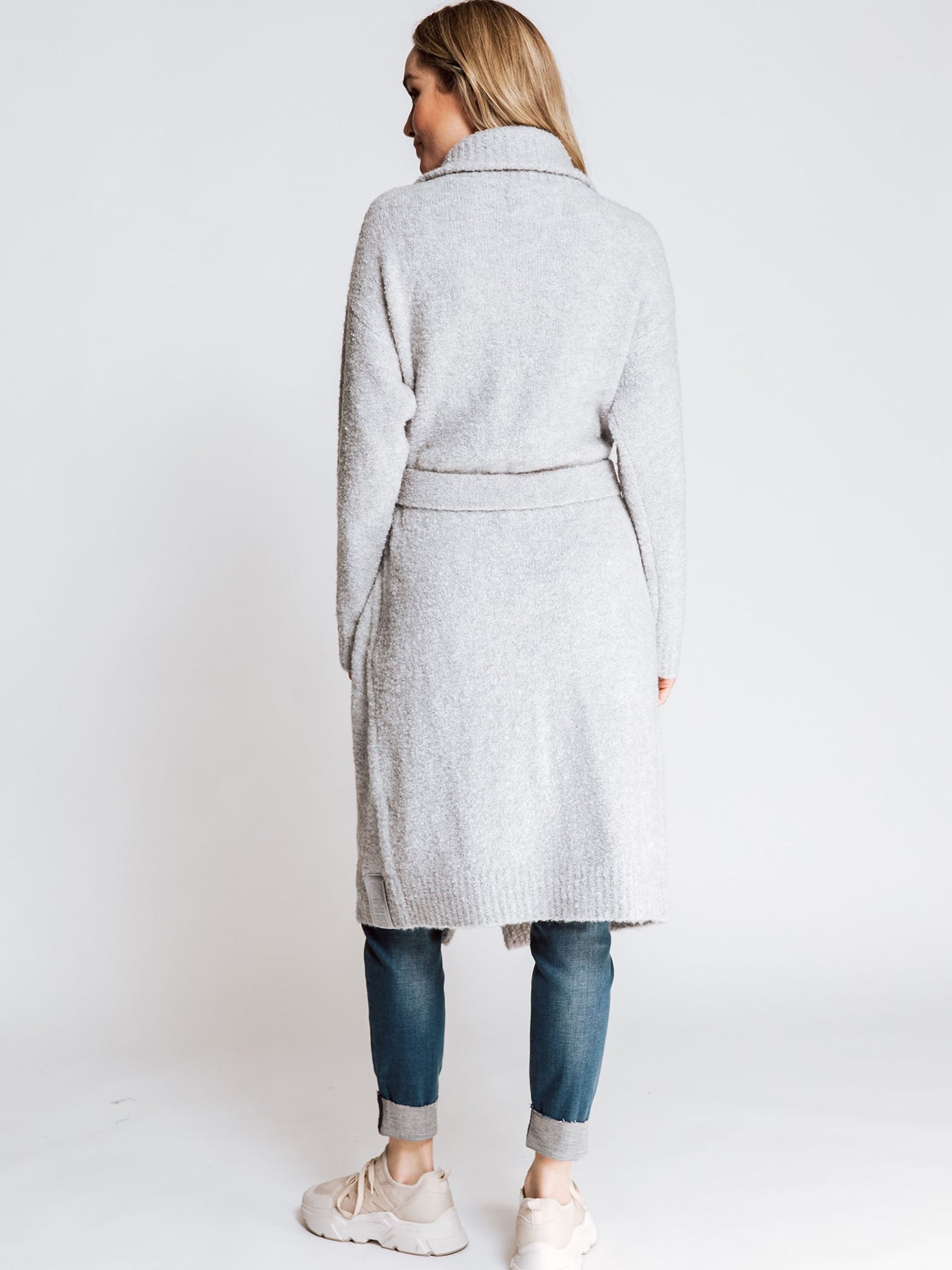 Langer Strickcardigan Kasa Grey