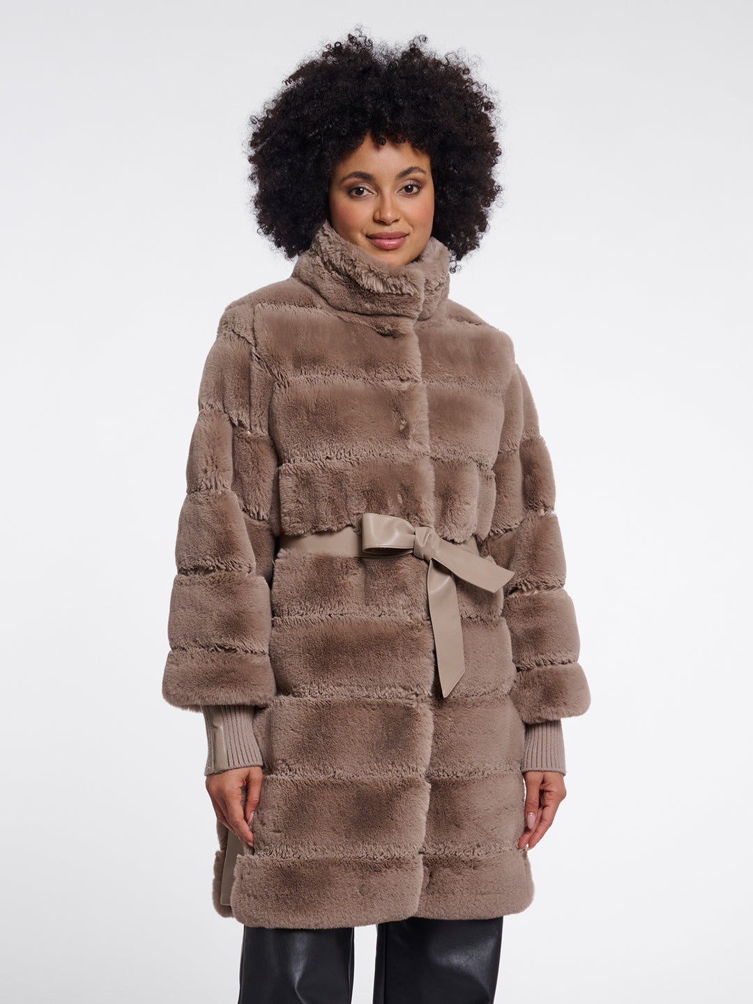 Fake Fur Mantel Zane Mocha Latte