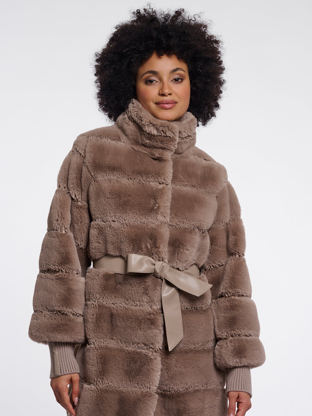 Fake Fur Mantel Zane Mocha Latte