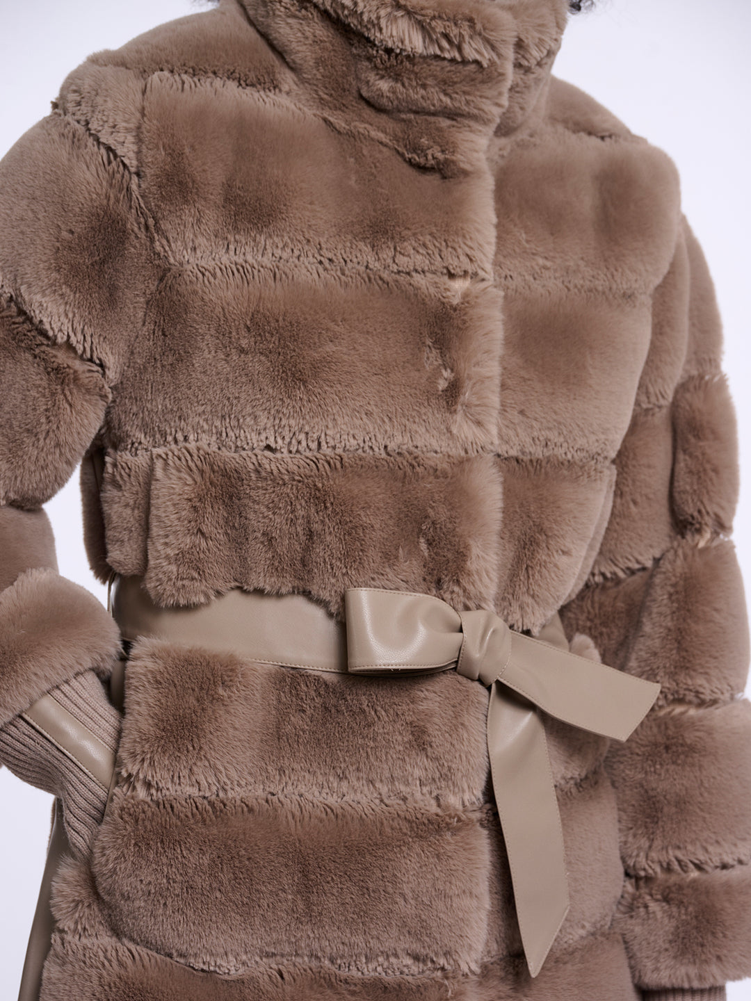 Fake Fur Mantel Zane Mocha Latte