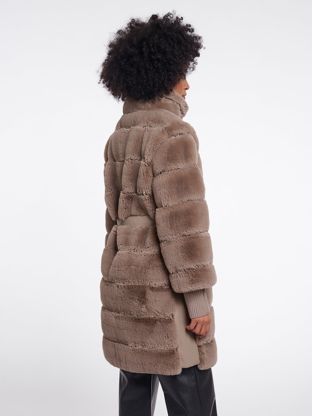Fake Fur Mantel Zane Mocha Latte