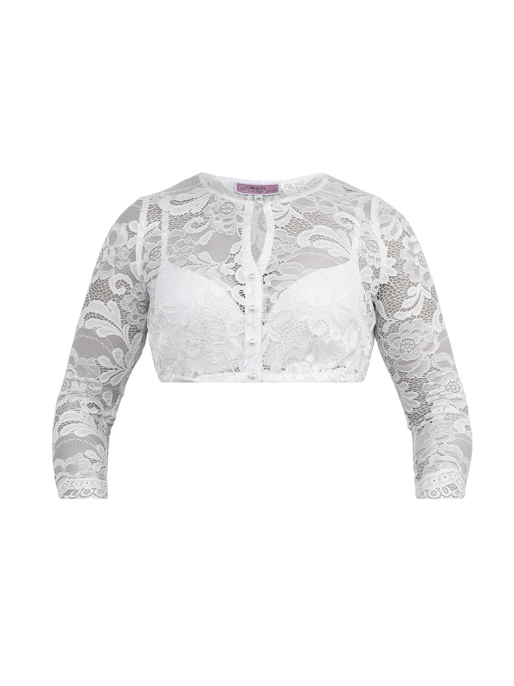 Dirndlbluse Adelschlag Weiß