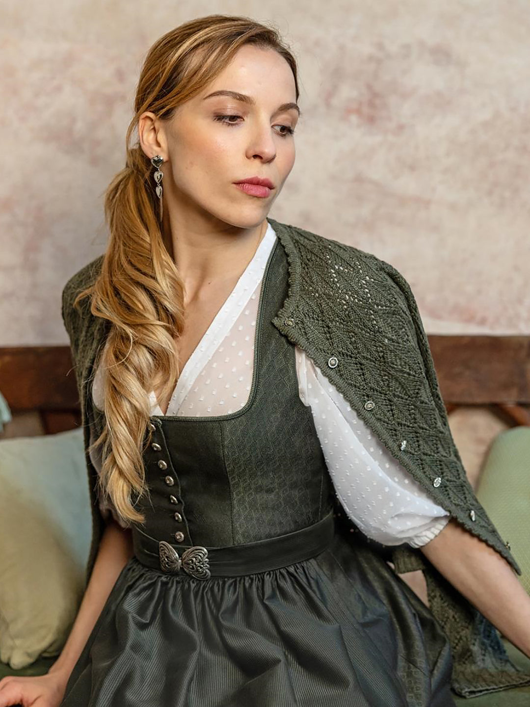 Dirndlbluse Ahorntal Weiß