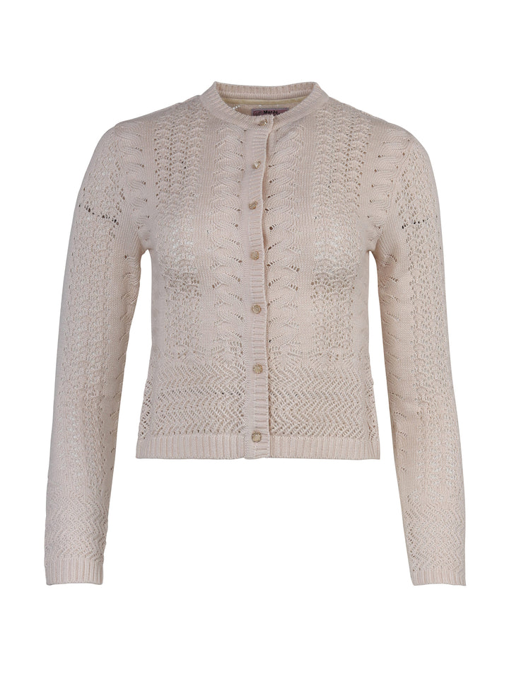 Strickjacke Aldersbach Puder