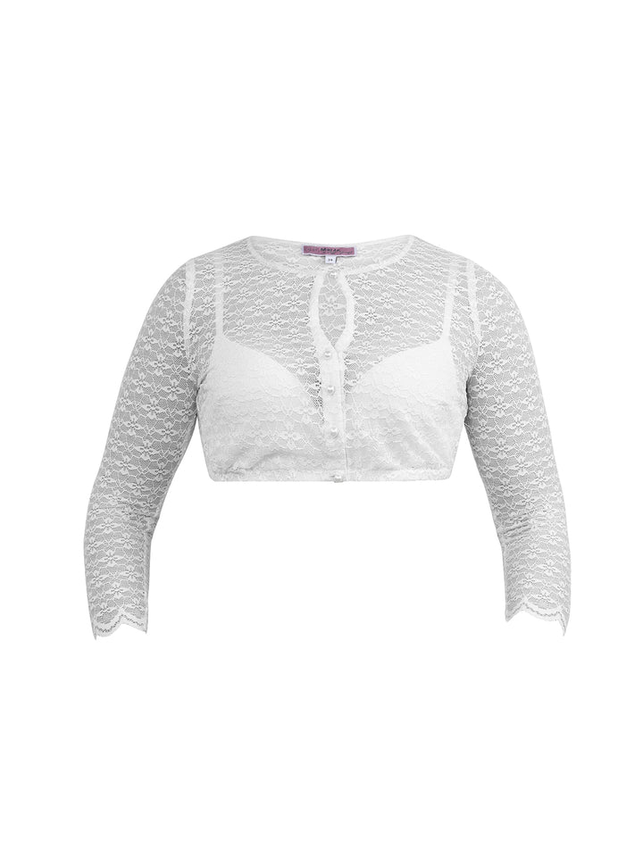 Dirndlbluse Babenhausen Offwhite