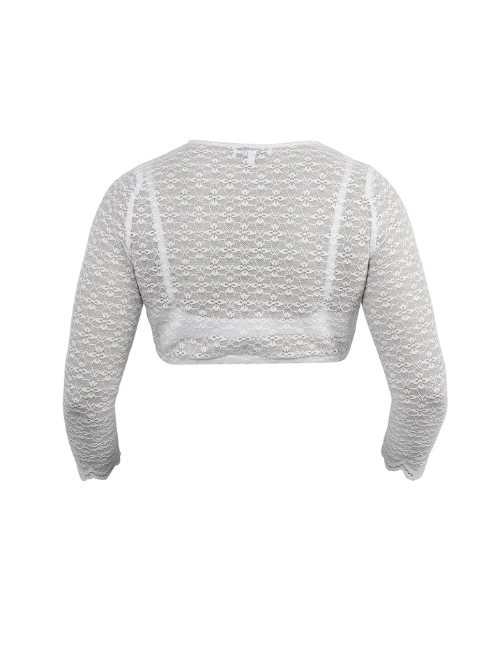 Dirndlbluse Babenhausen Offwhite
