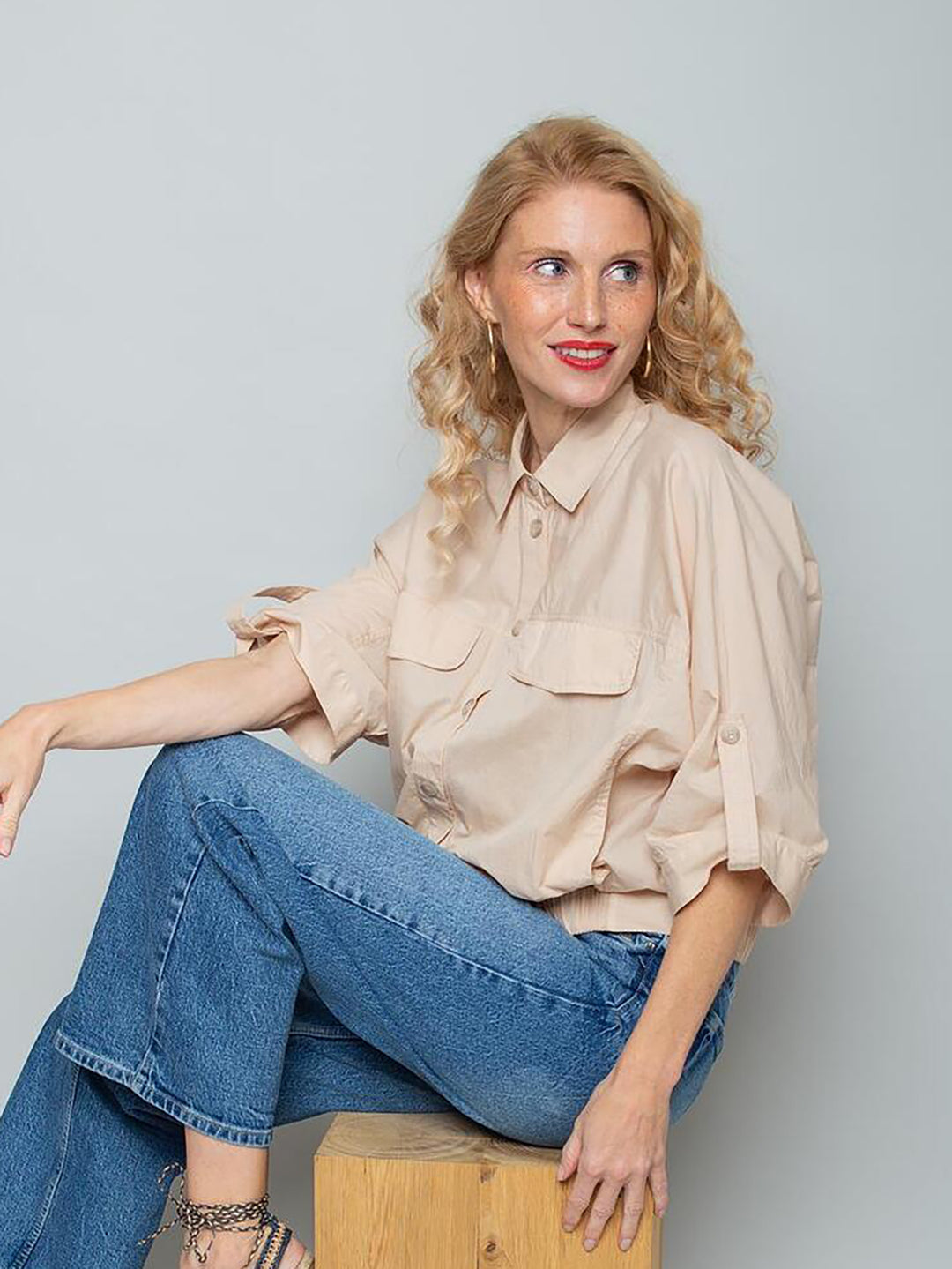 Damenblouson Sand
