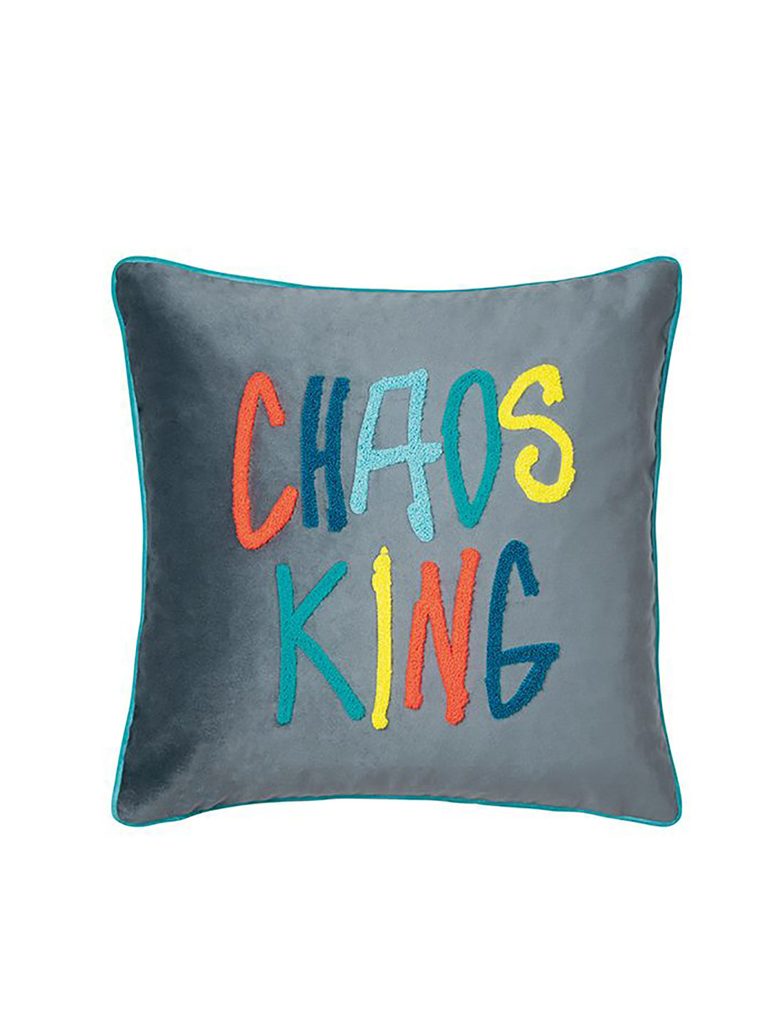 Kissenhülle Letters Chaosking Grey 40x40