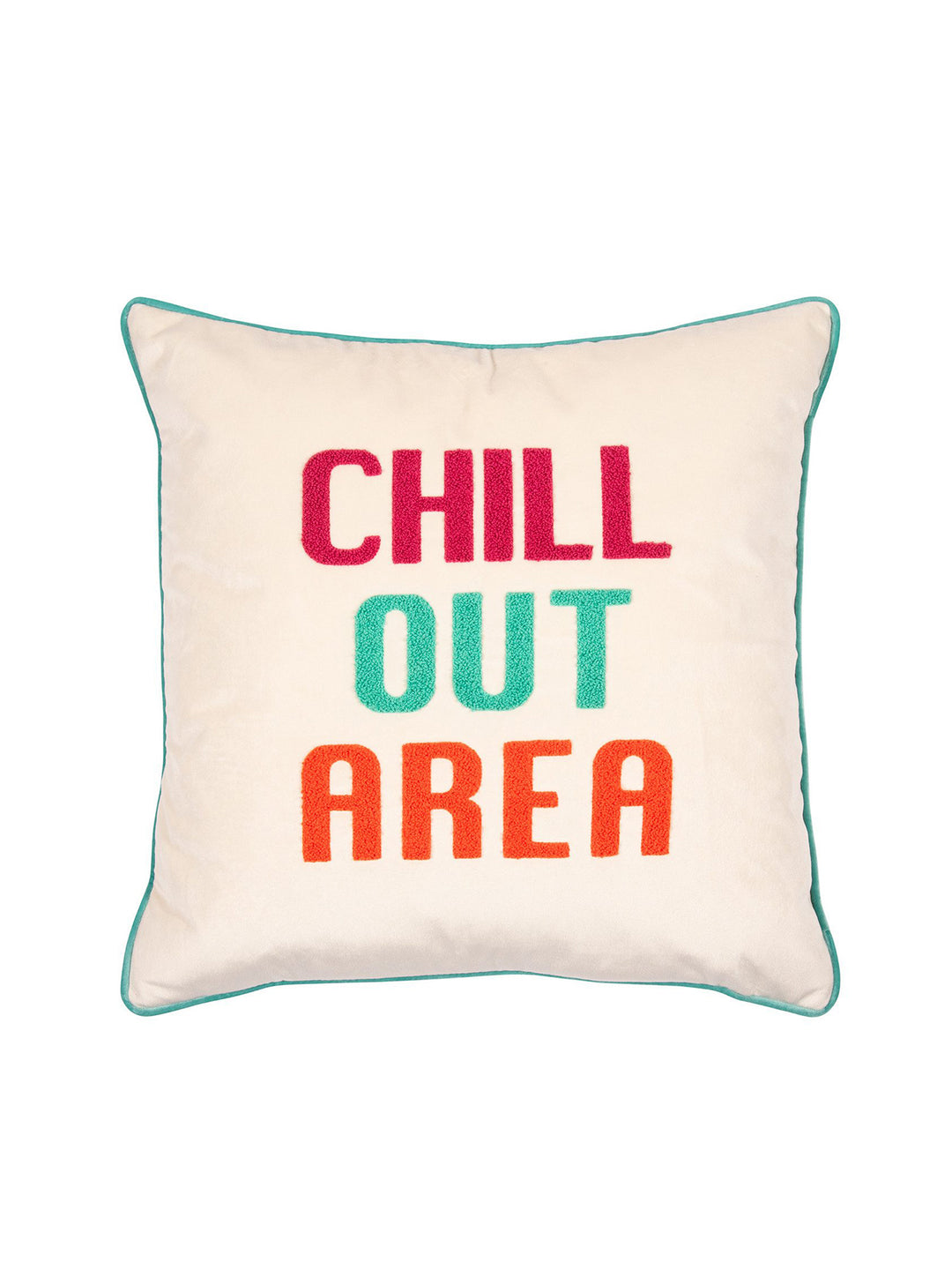Kissenhülle Letters Chill Out Multi Sand 45x45