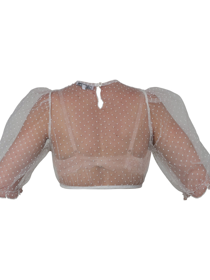 Dirndlbluse Dammbach Offwhite