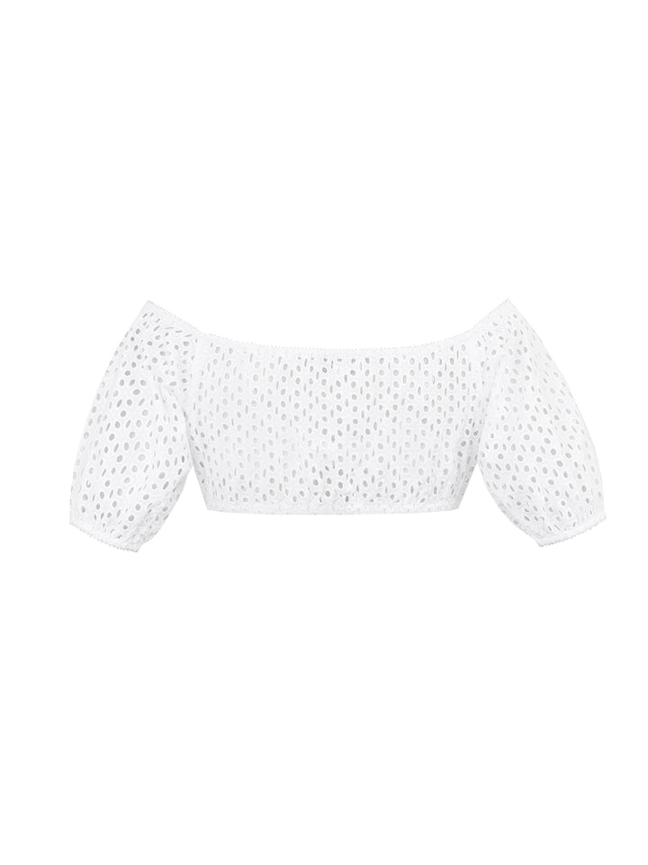 Dirndlbluse Diedorf Weiß