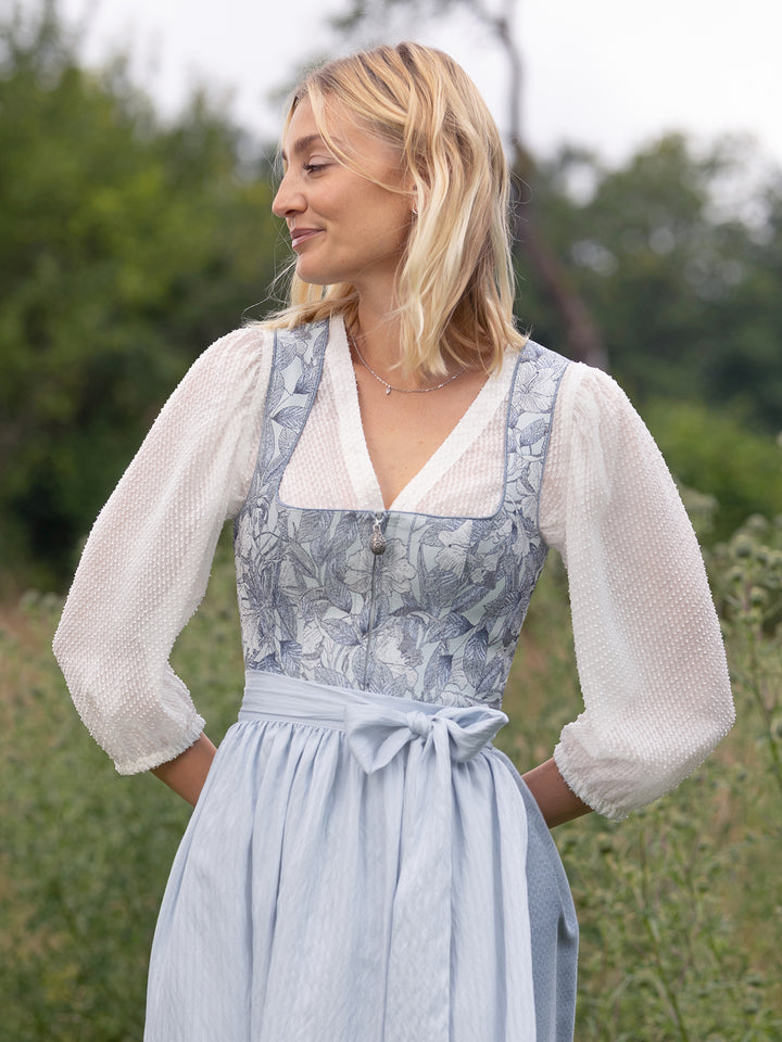 Dirndlbluse Erlabrunn Offwhite
