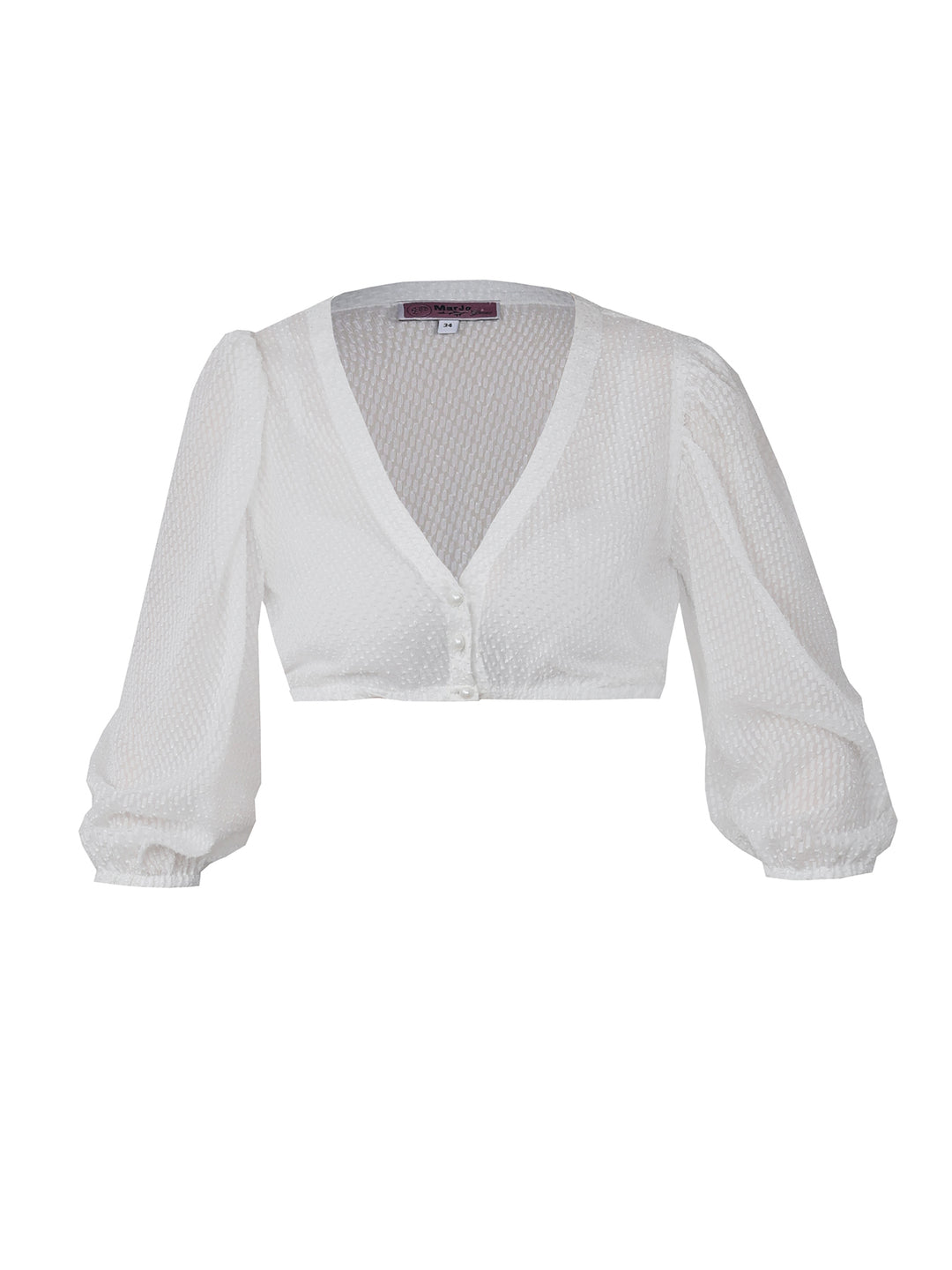Dirndlbluse Erlabrunn Offwhite