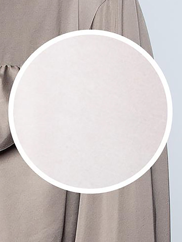 Schluppenbluse mit Volant und Rüschen Light Sand