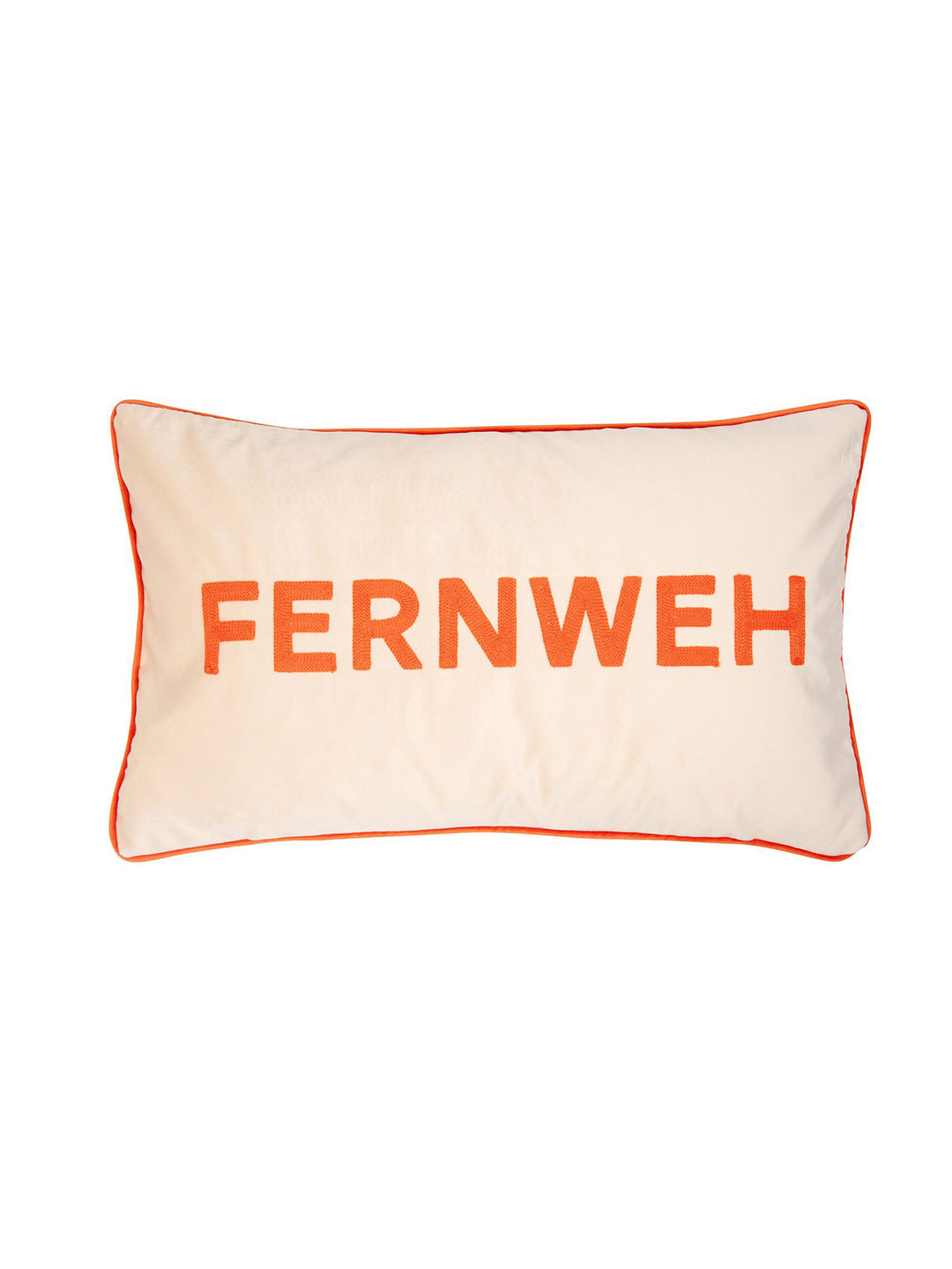 Kissenhülle Letters Fernweh Sand Orange 30x50