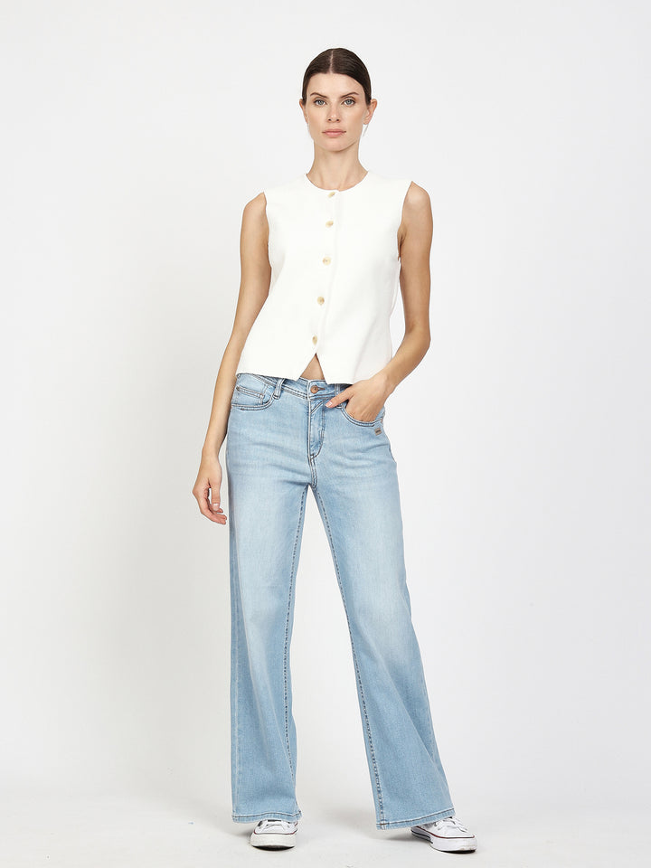 Jeans Amelie Wide Fit Chilled Blue