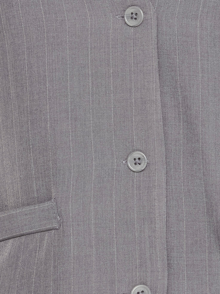 Azugweste BYMMIDDE Pinstripe Grey Melange