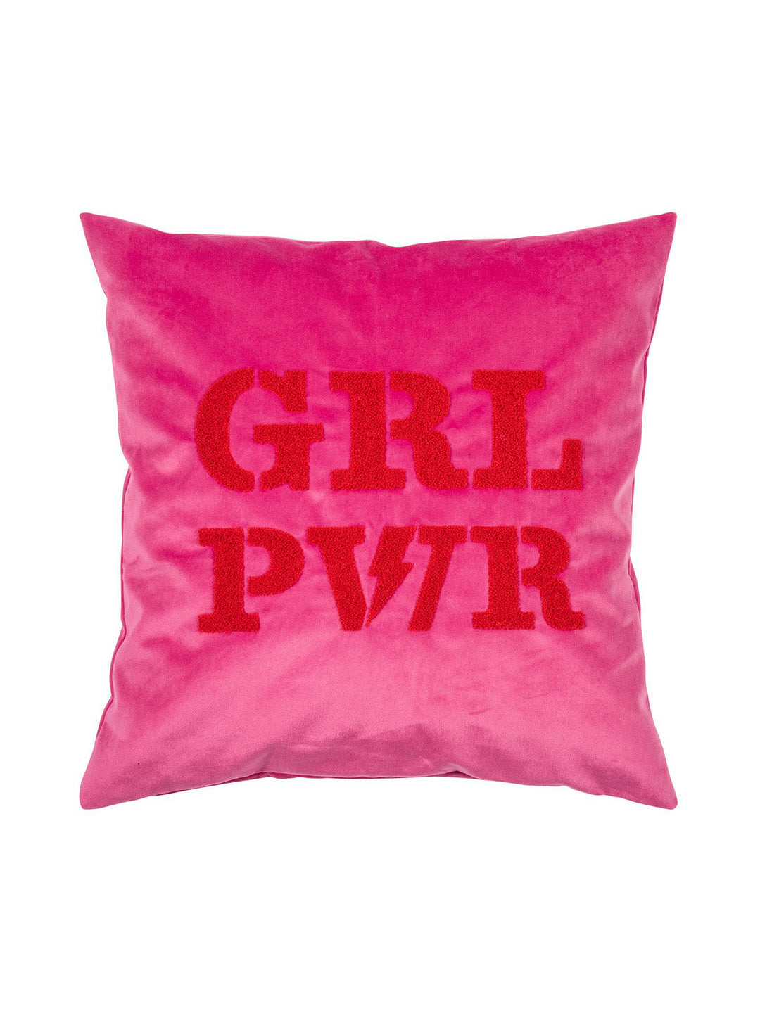 Kissenhülle Letters GRL PWR Red Hot Pink 45x45