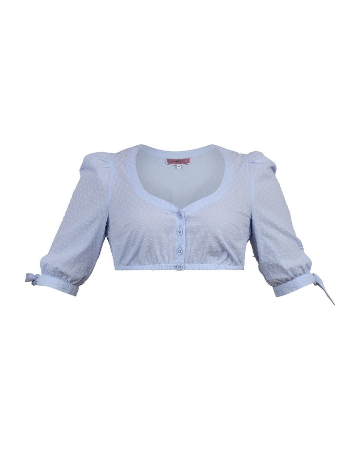 Dirndlbluse Hagelstadt Himmeblau