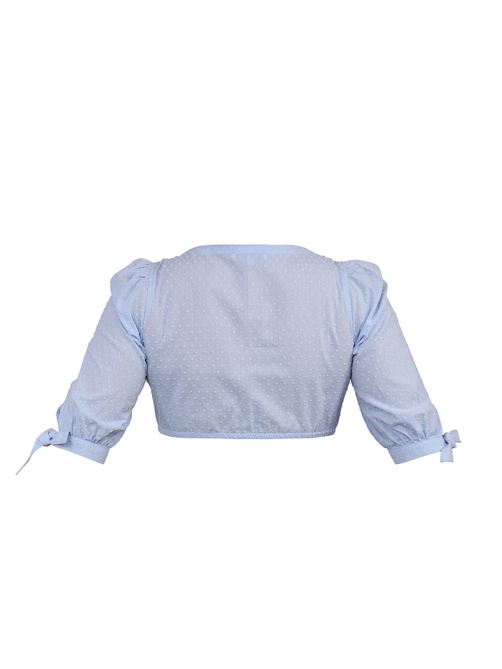 Dirndlbluse Hagelstadt Himmeblau