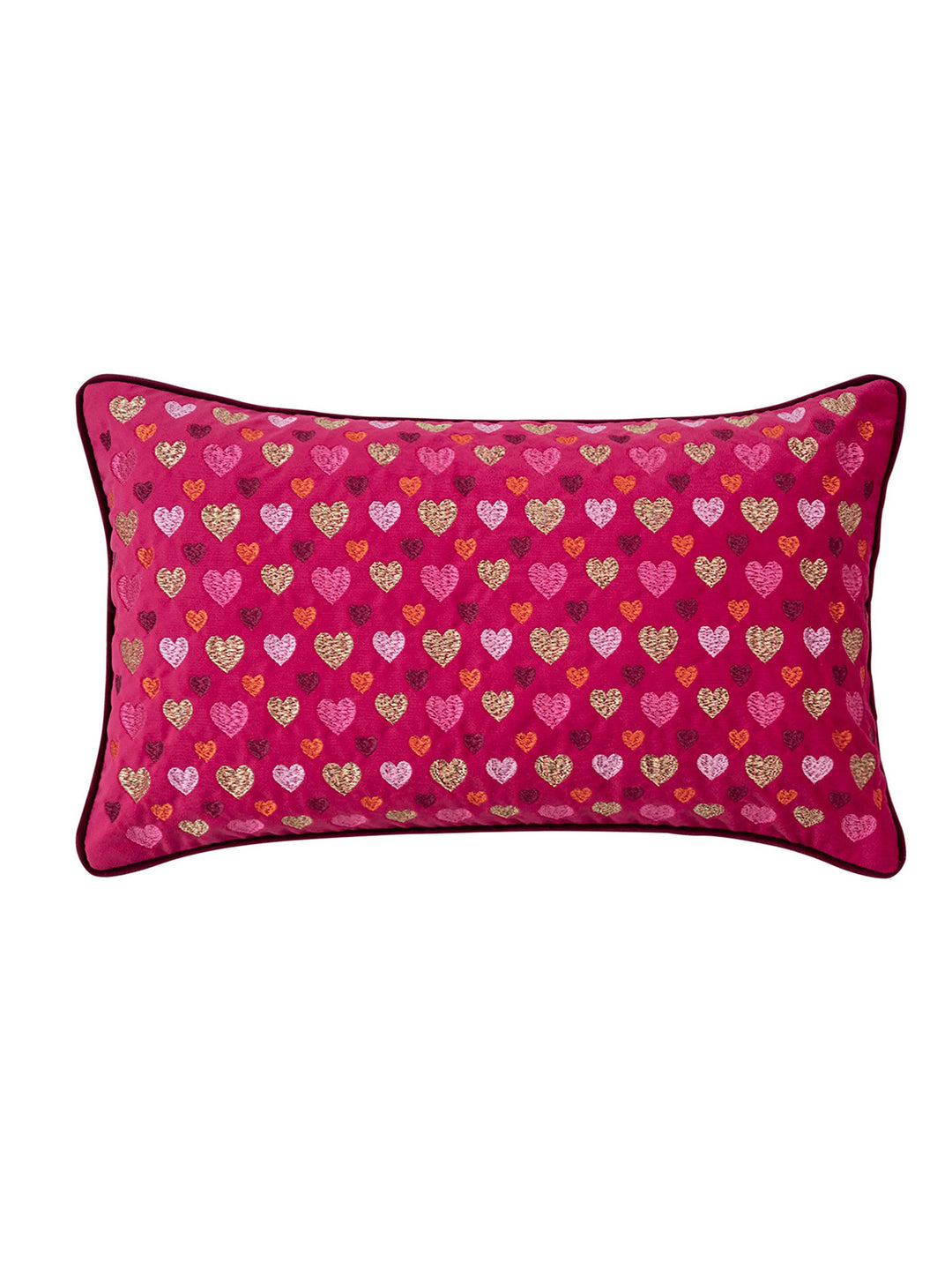 Kissenhülle Hearts Dark Pink 30x50
