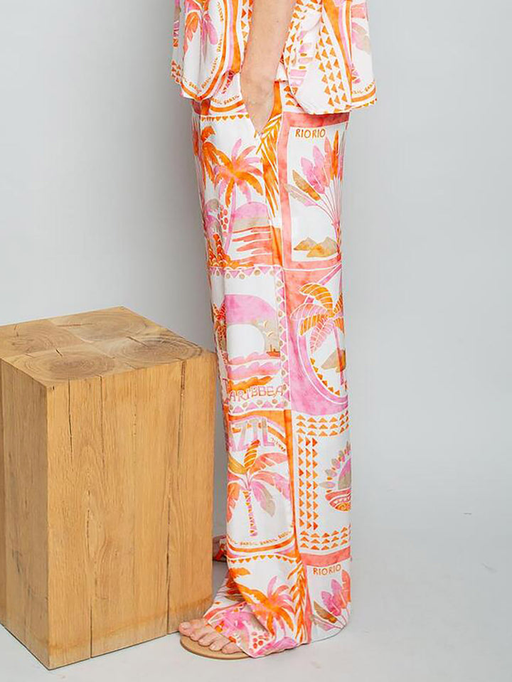 Schlupfhose Orange Pink Beach