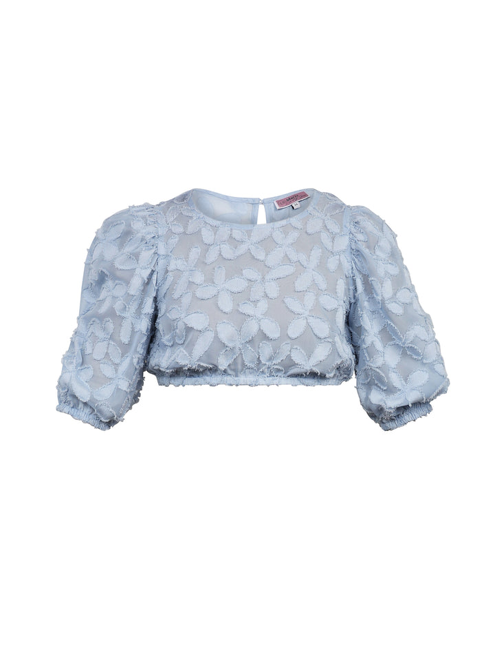 Dirndlbluse Karlstein Himmeblau