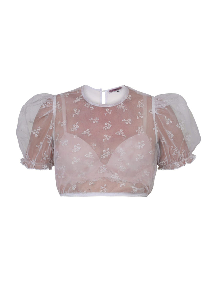 Dirndlbluse Kohlwies Weiß