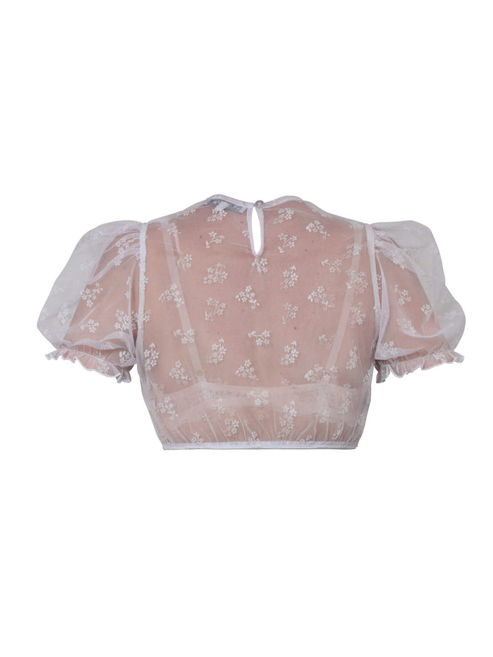 Dirndlbluse Kohlwies Weiß