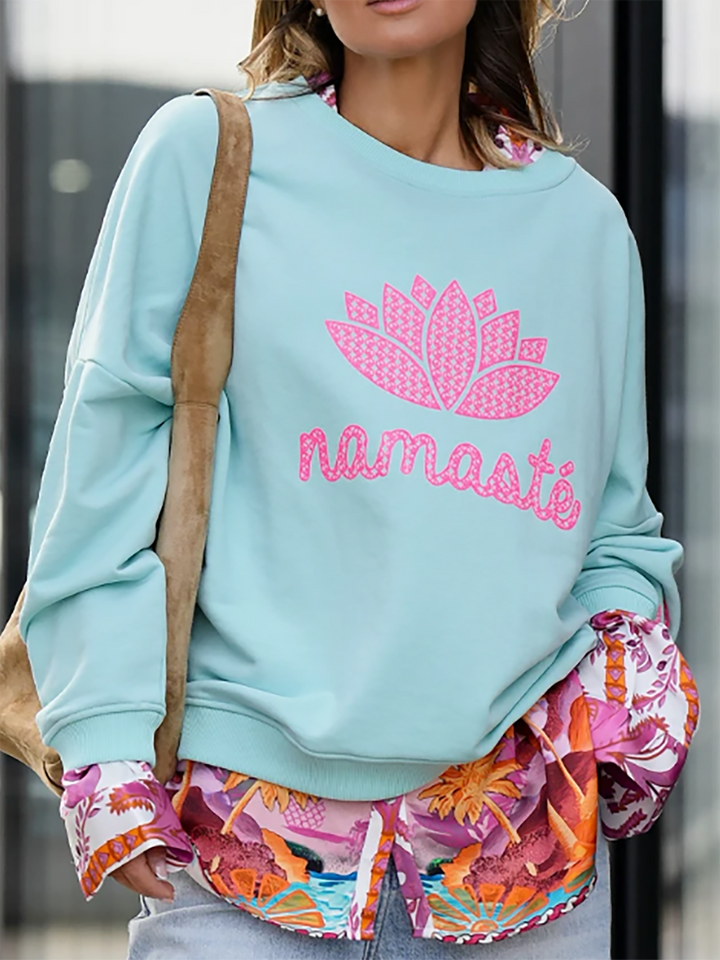 Sweatshirt Namaste Double Lightblue