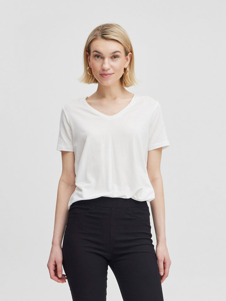 Byrexima VNeck TShirt Offwhite