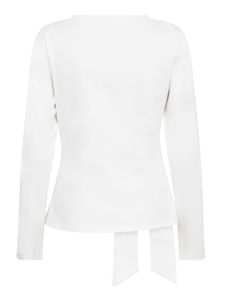 OrianeCC Pleat Tie Tee White