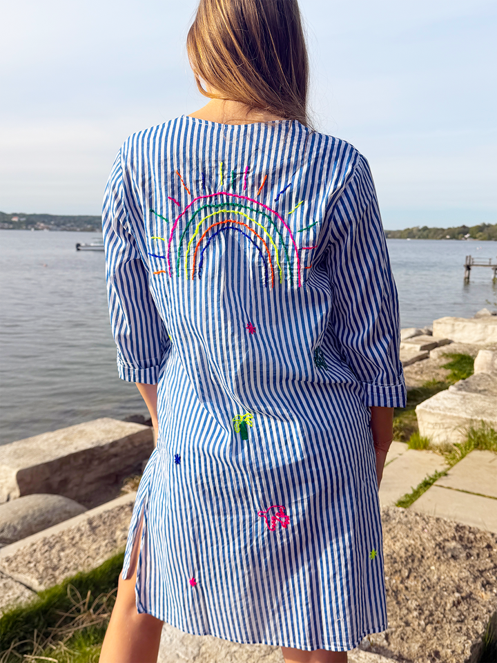 Tunikakleid Stripes Rainbow