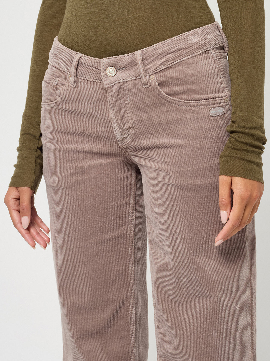 Cordhose 94River Comfort Straight Light Taupe