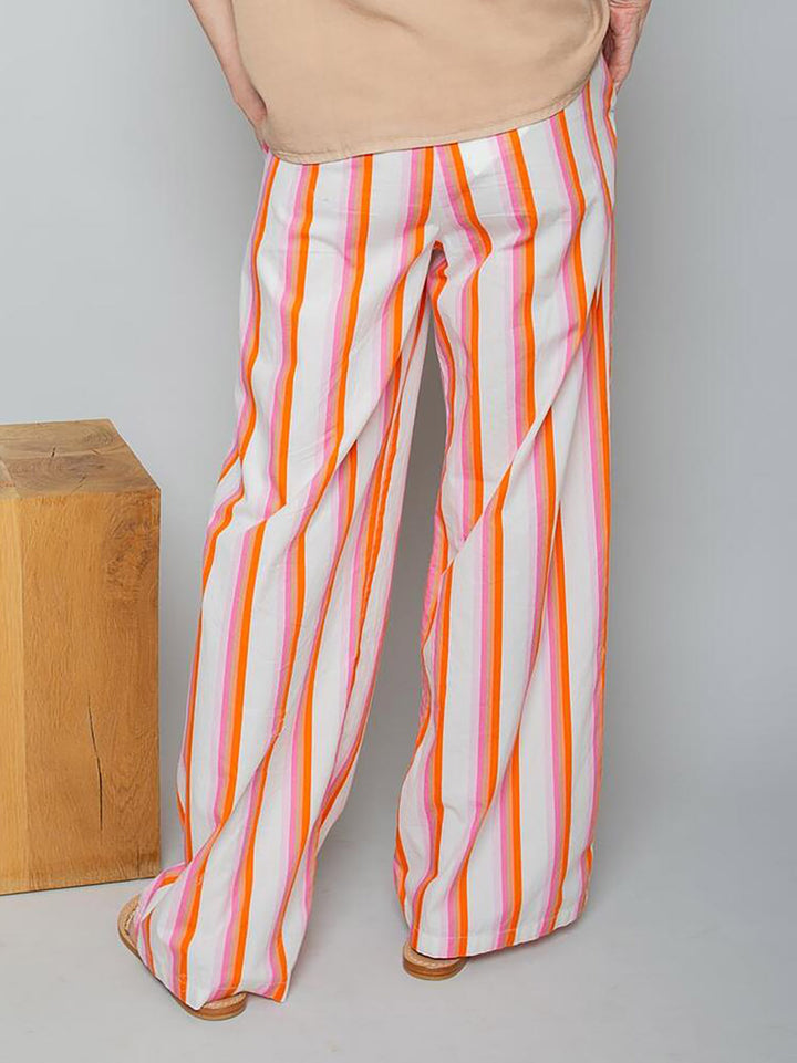 Schlupfhose Pink Orange Stripe