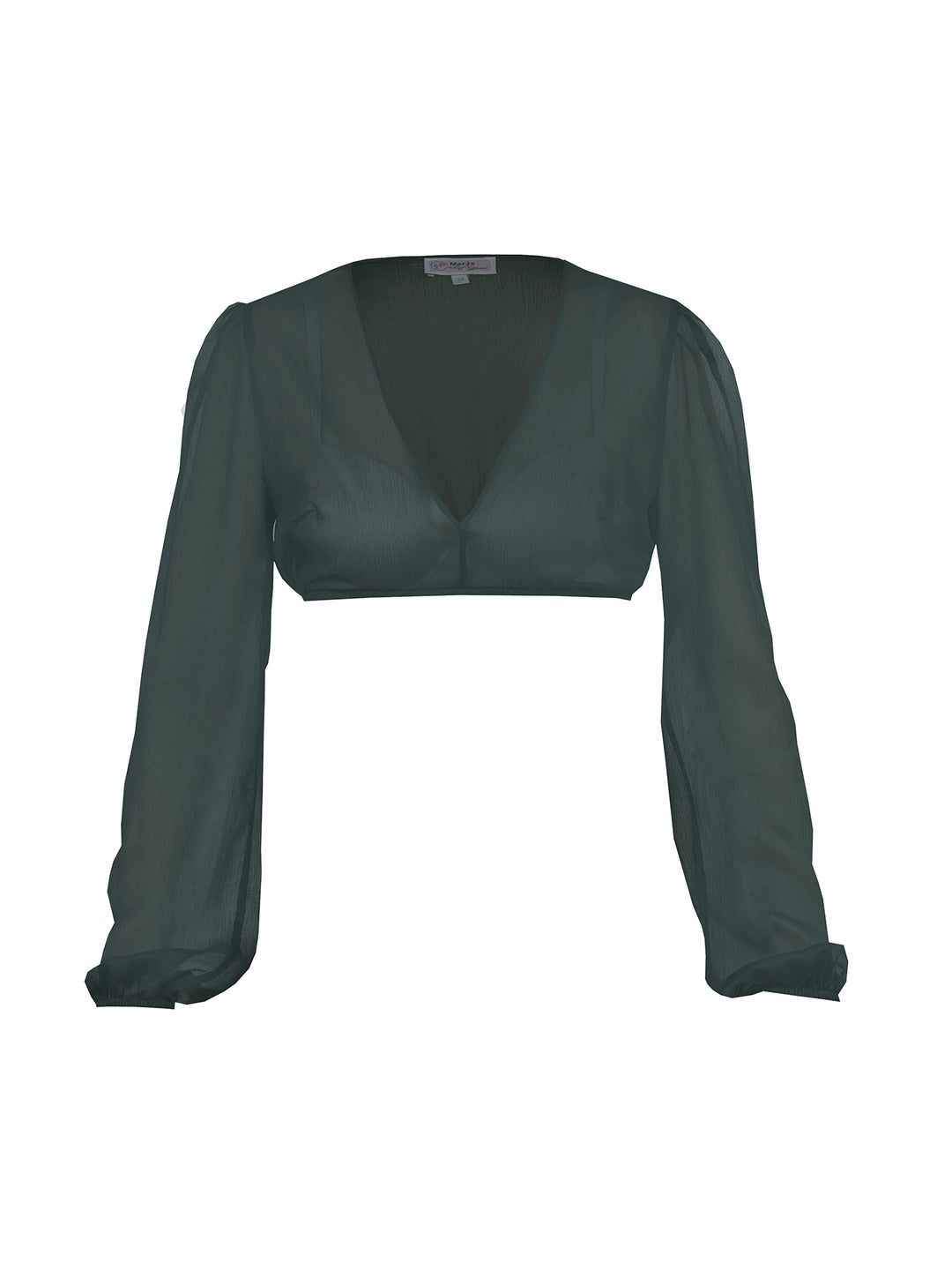 Dirndlbluse Salching Flaschengrün